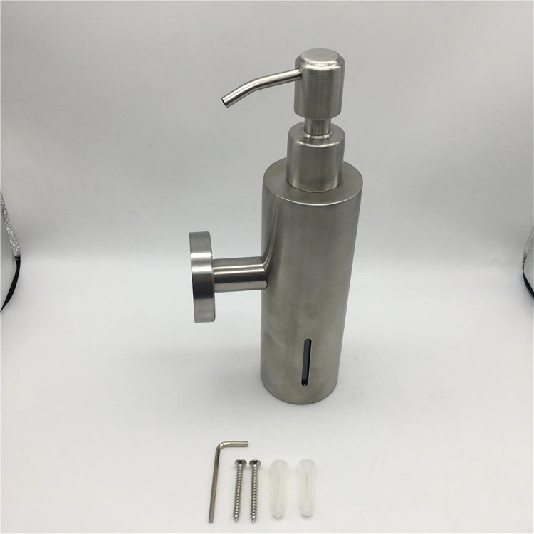 Square/Round Shape Matt Black Wall Mounted and Table Holding SS304 Stainless Steel Hand Liquid Soap Dispensers