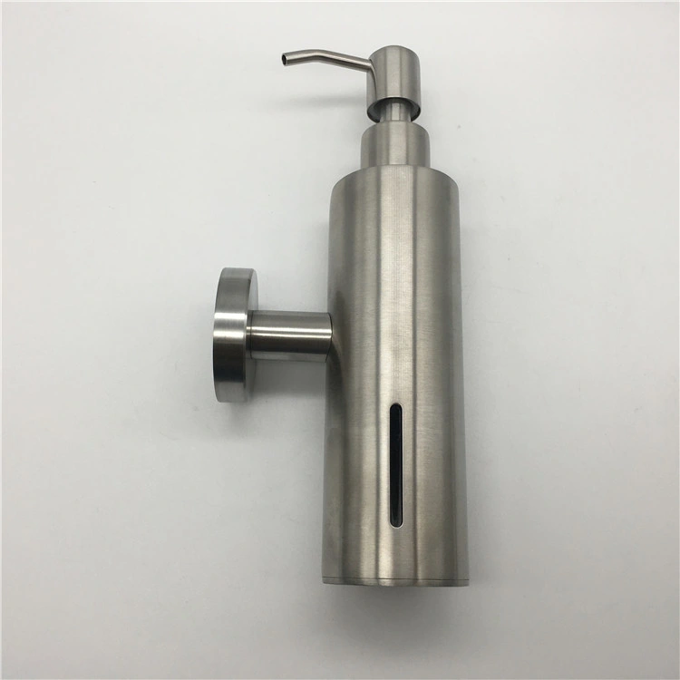 Square/Round Shape Matt Black Wall Mounted and Table Holding SS304 Stainless Steel Hand Liquid Soap Dispensers